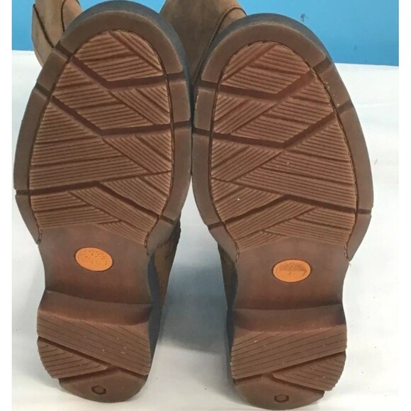 Timberland Graceyn Womens 7.5 Waterproof Tall Boot Side Zip Leather Distressed - Picture 3 of 14